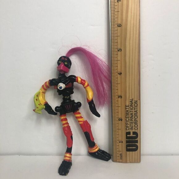 slammers zombie skateboarder skater 1990s mattel pink hair 5 inche action figure - Picture 2 of 4